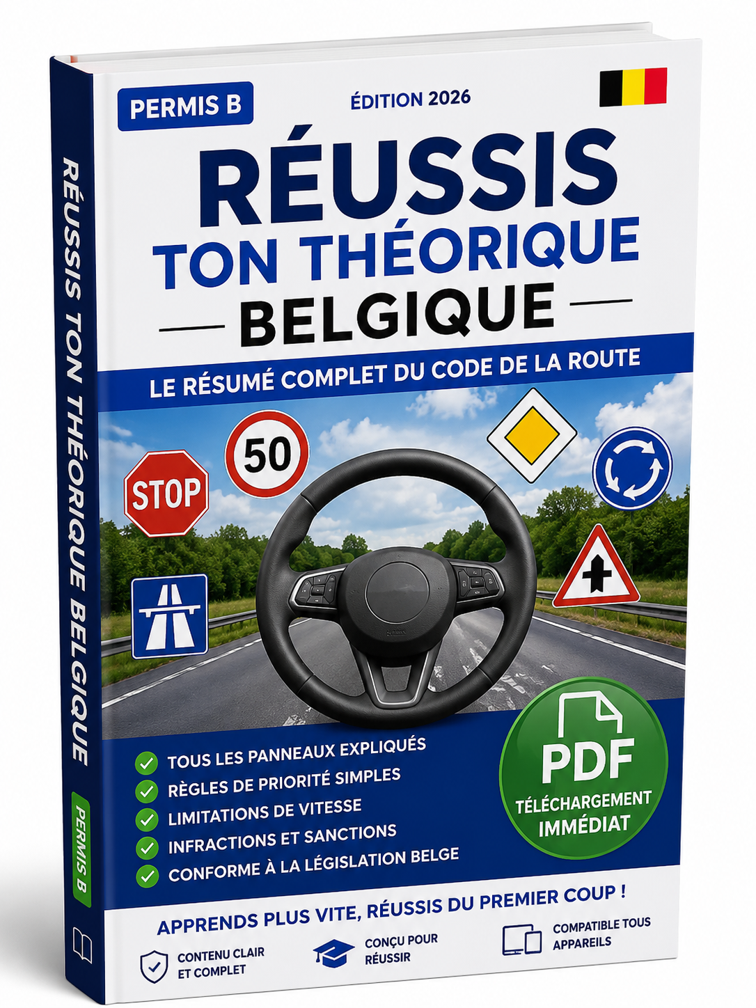 Résumé complet du cours théorique Belgique 2026 (PDF)